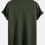 Textured Jacquard Knit Polo Shirt