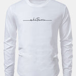 Whatever Slogan Print Cotton Arc Hem T-Shirt