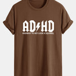 Regular Fit ADHD Print Cotton T-Shirt