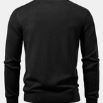 Stripe Mock Neck Sweater