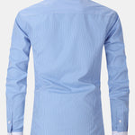 Stripe Contrast Collar Dress Shirt