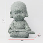 Buddha Stones Meditation Prayer Monk Buddha Statue Serenity Home Decoration
