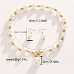 Chunky Pearl Necklace Set