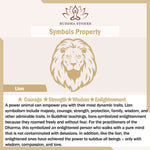 Buddha Stones Natural Black Obsidian Lion Wrist Mala Protection Tassels Pocket Mala Car Decoration