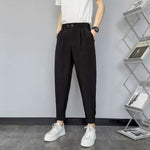 Casual Slim-Fit Cropped Trousers