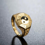 Yin Yang Symbol Copper Luck Ring