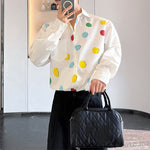 Polka Dot Print Loose Shirt