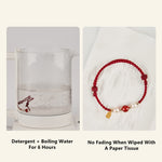 Buddha Stones 925 Sterling Silver Good Fortune Fu Character Agate Pearl Red String Braid Bracelet (Extra 30% Off | USE CODE: FS30)