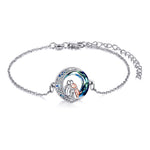 Sterling Silver Adjustable Dog Charm Bracelet