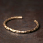 Buddha Stones Tibetan Bump Texture Copper Luck Cuff Bracelet Bangle
