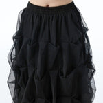 Patchwork Mesh Tiered Cake Skirt