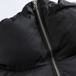 Stand-up Collar Solid Color Casual Cotton Jacket
