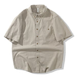 Japanese Retro Cotton Cargo Shirt