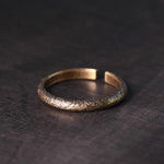 Buddha Stones Tibetan Vintage Texture Design Copper Luck Couple Ring