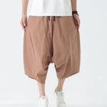 Stripe Lantern-shaped Loose-fitting Low-cut Baggy Pants