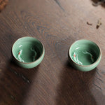 Buddha Stones Colorful Koi Fish Ceramic Teacup Kung Fu Tea Cup Bowl