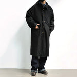 Japanese Retro Hooded Over-the-knee Coat