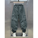 Multi-pocket Quick-dry Casual Pants with Drawstring Cuffs