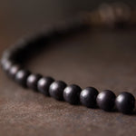 Buddha Stones Ebony Wood Dzi Bead Copper Protection Couple Bracelet (Extra 30% Off | USE CODE: FS30)