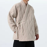 Cross-collar Loose Quilted Coat