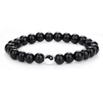Buddha Stones 3pcs Natural White Turquoise Frosted Stone Bead Yin Yang Wealth Bracelet (Extra 35% Off | USE CODE: FS35)