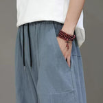 Drop-crotch Loose Lantern Harem Pants