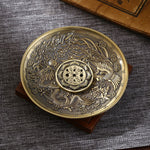 Buddha Stones Lotus Dragon Phoenix Eight Auspicious Symbols Zinc Alloy Incense Stick Holder Healing Incense Burner Decoration (Extra 35% Off | USE CODE: FS35)