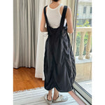 Women's Casual Drawstring Ruched Cargo Jumper Dress