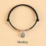 Buddha Stones Handmade 999 Sterling Silver Year of the Dragon Cute Chinese Zodiac Luck Braided Bracelet (Extra 35% Off | USE CODE: FS35)