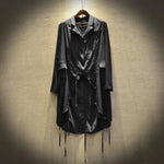 Irregular Hem Stage Performance Long Shirts