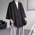 Zen-inspired Tie-up Three-quarter Sleeve Shirt