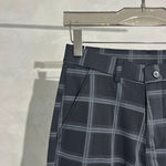 Casual Plaid Elastic Waist Sports Harem Pants