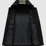 Men's patchwork fabric cargo shell jacket