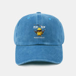 PEW PEW MADAFAKAS Chicken Pattern Casual Washed Cotton Baseball Cap
