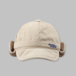 Men's Corduroy Sherpa Lining Warm Earflaps Hat