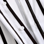 Men's Striped Print Casual Short Sleeve Shirt