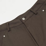 American Retro Rivet Stitching Deconstructed Scimitar Pants