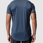 Men's Mesh Breathable Quick-Dry Elastic Solid Color Casual T-shirt