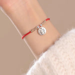 Buddha Stones Handmade 999 Sterling Silver Year of the Dragon Cute Chinese Zodiac Luck Braided Bracelet (Extra 35% Off | USE CODE: FS35)