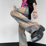 Vintage Wash Twill Simmered Bootcut Jeans