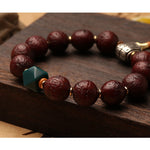 Buddha Stones Tibetan Bodhi Seed Agate Bead Luck Wealth Tassel Charm Wrist Mala (Extra 30% Off | USE CODE: FS30)