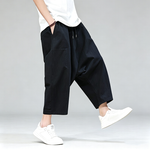 Drop-crotch Loose Lantern Harem Pants