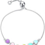 Sterling Silver Paw Print Bracelet – Adjustable Fit
