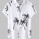 Men's Hawaiian Floral Print Resort Short Sleeve Shirt