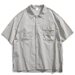 Japanese Retro Multi-pocket Patchwork Loose T-shirt