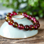 Buddha Stones Natural Tourmaline Love Wisdom Bracelet