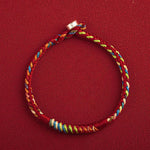Buddha Stones "May You Be Safe And Lucky In The Year Ahead" Multicolored Bracelet
