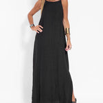 Zeagoo Women's Casual Loose Sleeveless Spaghetti Side Split Maxi Dress