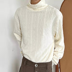 Retro Turtleneck Casual Loose Knit Sweater