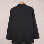 Zeagoo Double Breasted Button Down Office Work Wear Solid Blazer Jacket